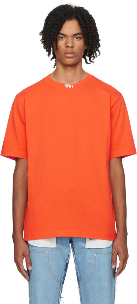 Heron Preston Orange Embroidered T-Shirt Cover