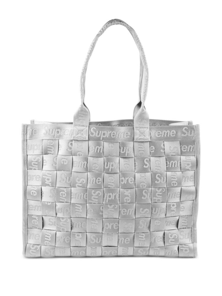 Supreme jacquard woven tote bag - Silver Cover