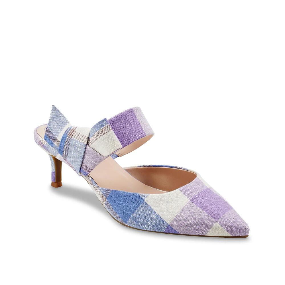 Bandolino Millie Mule | Women's | Purple/Multicolor Plaid Cover