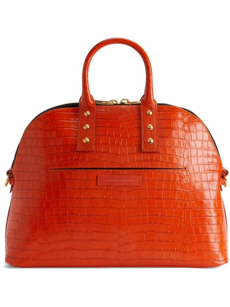 Giuseppe Zanotti Dussia leather tote bag - Orange Cover