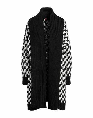 Stefanel Woman Cardigan Black Acrylic, Wool, Alpaca wool Cover