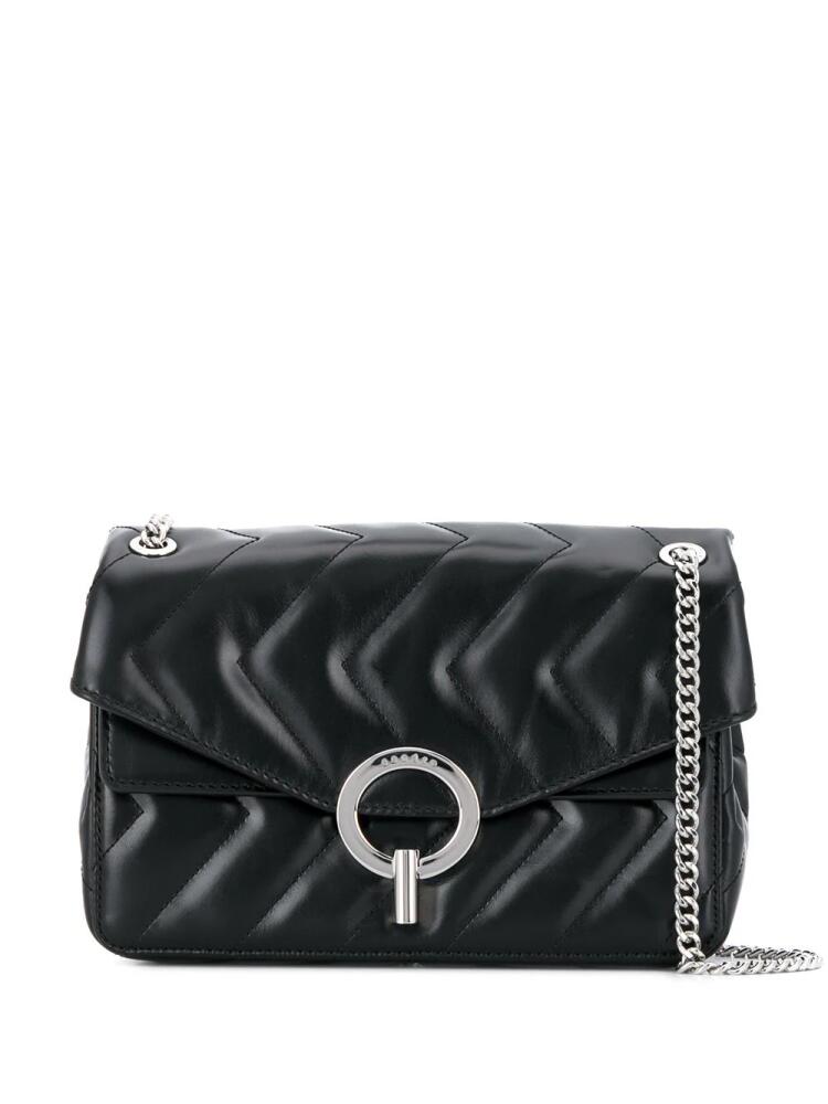 SANDRO Yza quilted shoulder bag - Black Cover