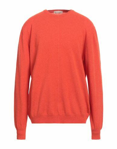 Cashmere Company Man Sweater Orange Geelong Wool Cover