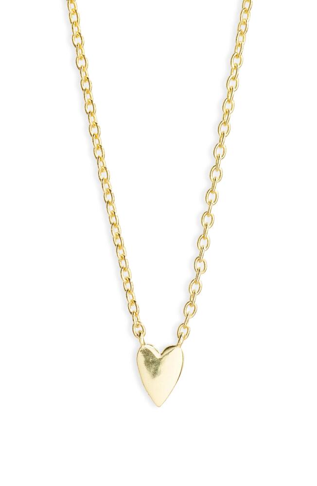 Argento Vivo Sterling Silver Mini Heart Pendant Necklace in Gold Cover