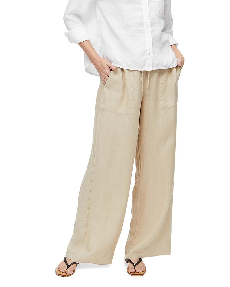 Michael Stars Jules Linen Wide Leg Drawstring Pants Cover