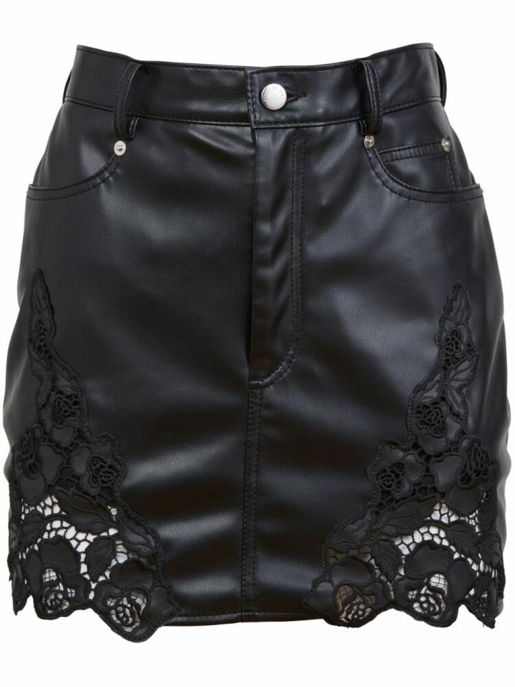 Fleur Du Mal guipure-lace mini skirt - Black Cover