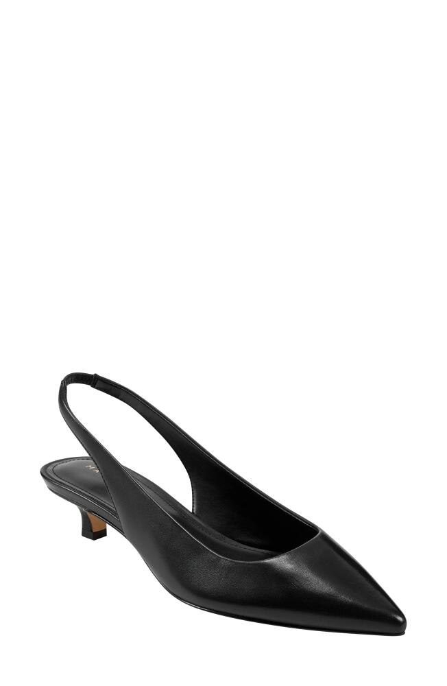 Marc Fisher LTD Posey Kitten Heel Slingback Pump in Black Cover