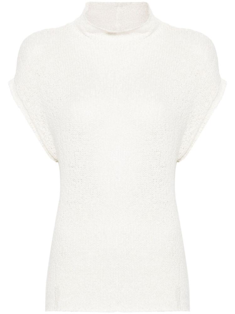 Kristensen Du Nord open-knit sleeveless jumper - White Cover