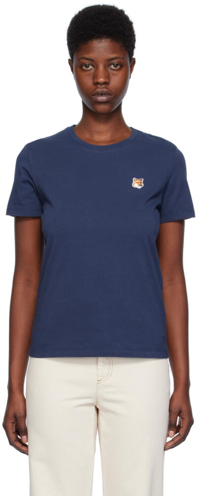 Maison Kitsuné Navy Fox Head T-Shirt Cover