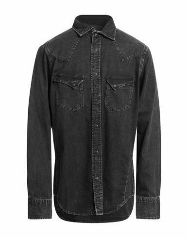 Pence Man Denim shirt Steel grey Cotton Cover