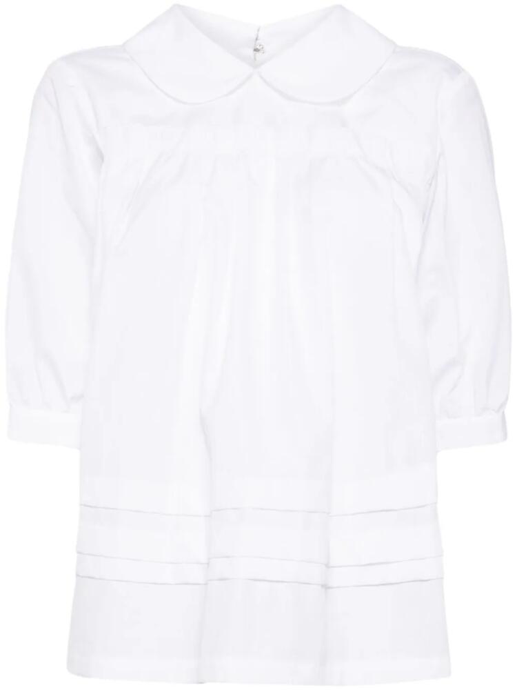 Comme Des Garçons Girl ruffled pleated blouse - White Cover