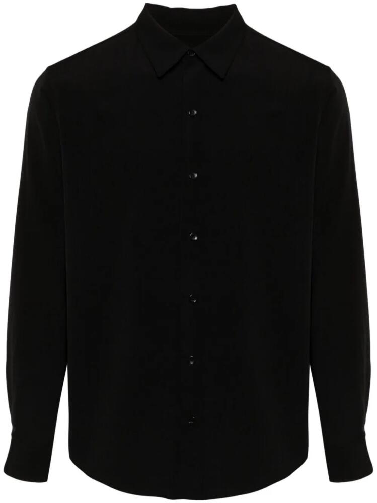 SANDRO pleated loose-fit shirt - Black Cover