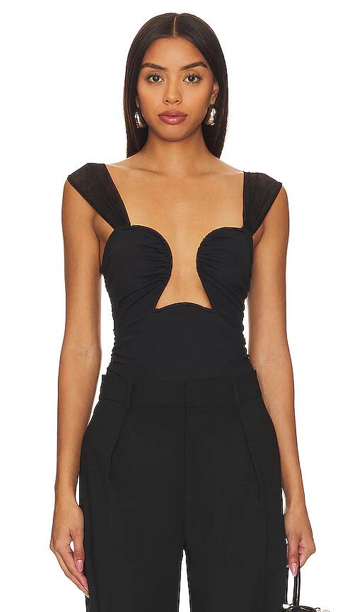 Free People x REVOLVE Double Take Bodysuit in Black Cover