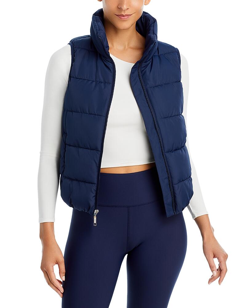 Aqua Boxy Puffer Vest - Exclusive Cover