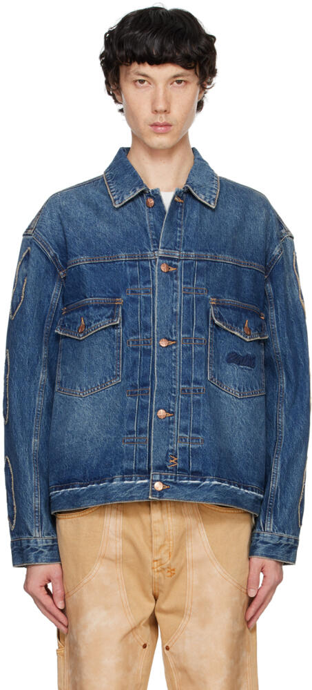 Ksubi Blue Doubledown Oh G Denim Jacket Cover