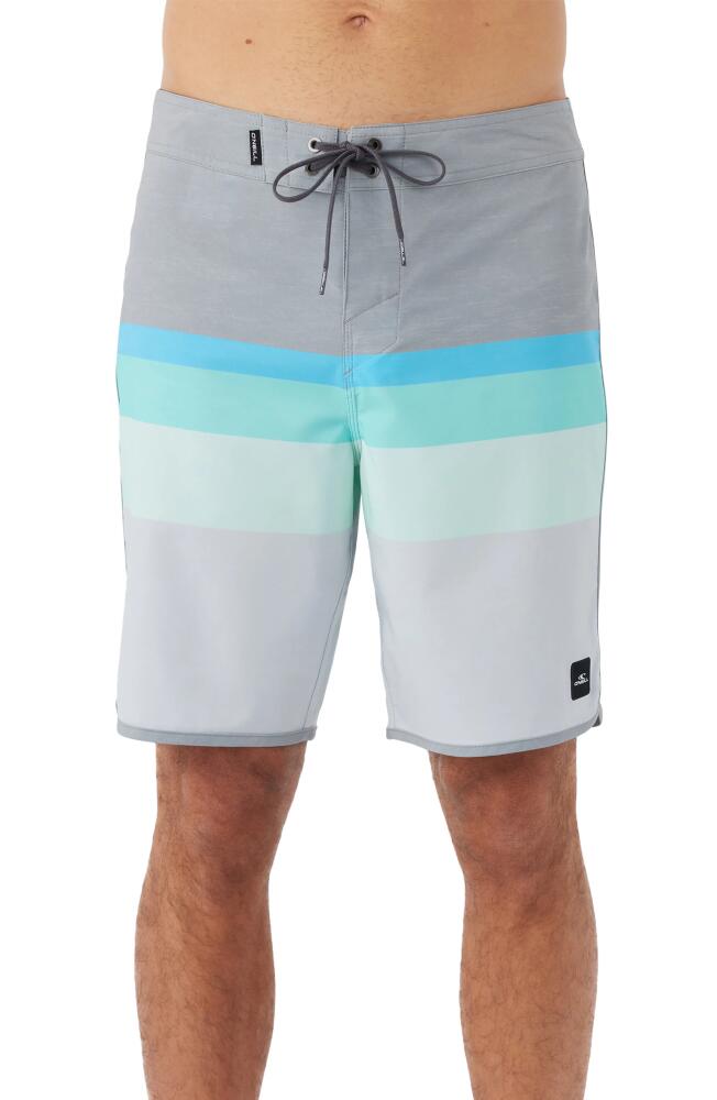 O'Neill Lennox Scallop 19 Hyperdry Stretch Board Shorts in Light Grey Cover