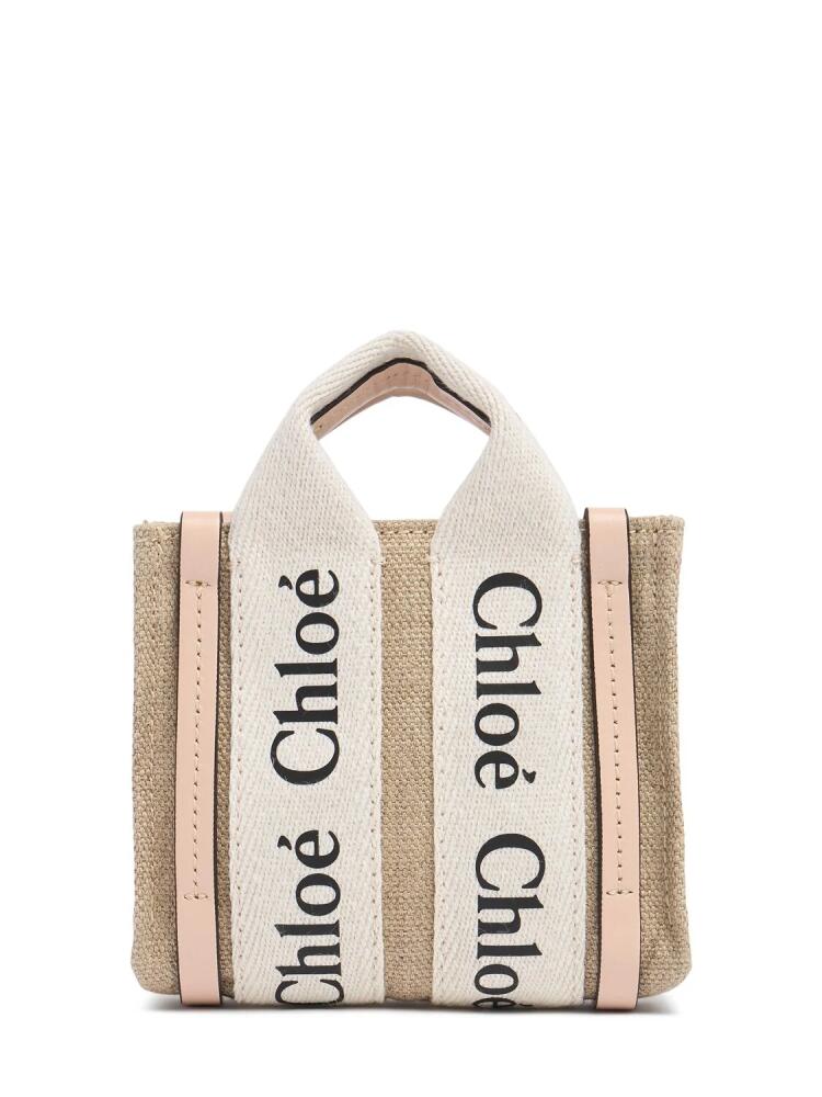 CHLOÉ Nano Woody Canvas Top Handle Bag Cover