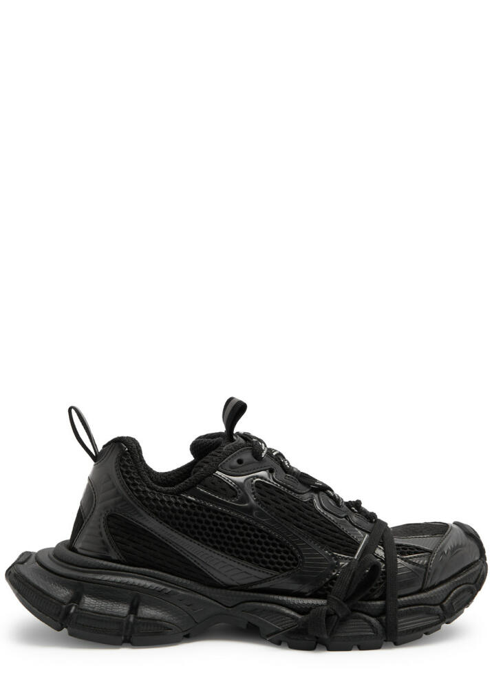 Balenciaga 3XL Panelled Mesh Sneakers - Black - 37 (IT37 / UK4), Balenciaga Trainers, Faux Leather Cover