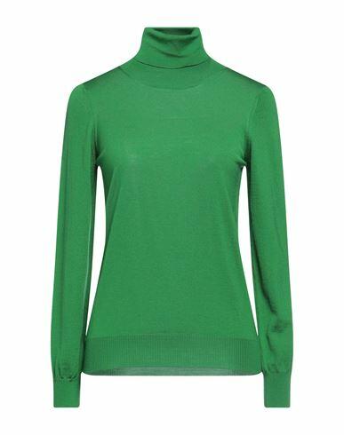 Drumohr Woman Turtleneck Green Merino Wool Cover