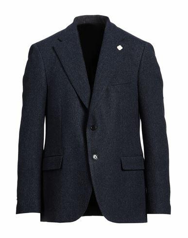 Lardini Man Blazer Blue Wool Cover