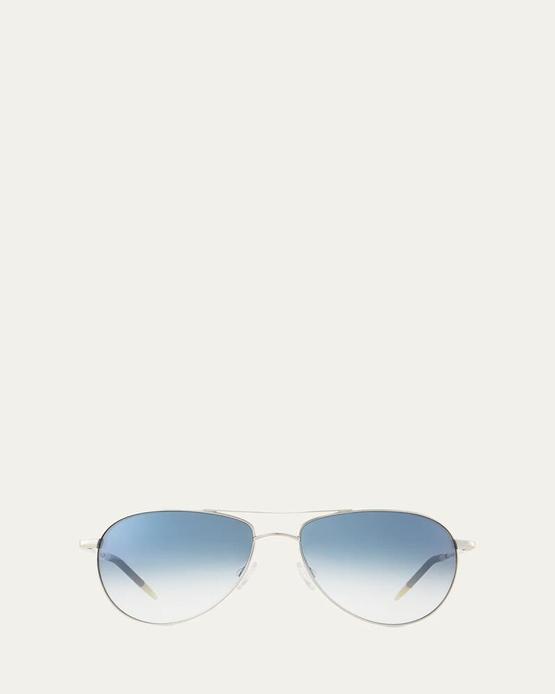 Oliver Peoples Benedict Basic Aviators, Silver/Chrome Cover