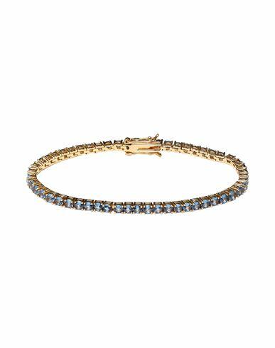 Crystal Haze Serena Bracelet Woman Bracelet Blue Brass, 18kt Gold-plated, Cubic zirconia Cover