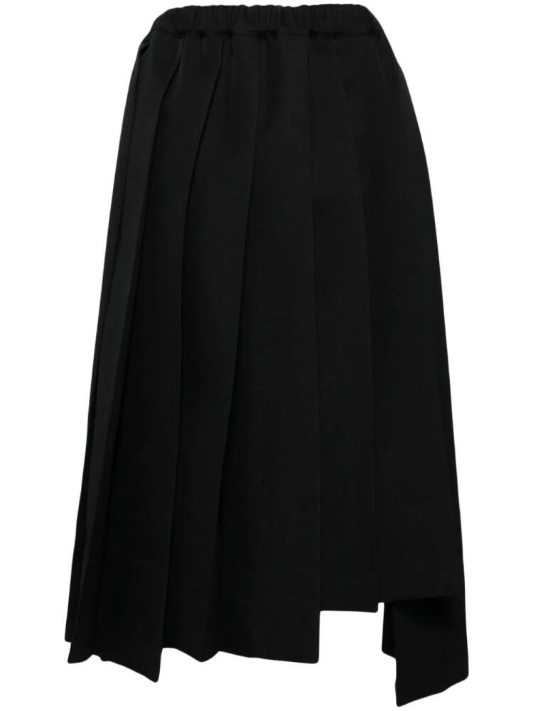 Comme Des Garçons Comme Des Garçons pleated midi skirt - Black Cover