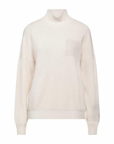 Peserico Woman Turtleneck Ivory Virgin Wool, Silk, Cashmere, Metallic fiber Cover