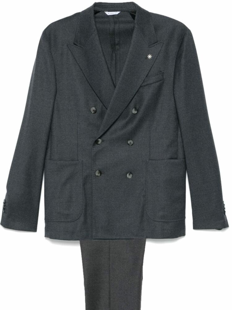 Manuel Ritz double-breasted suit - Grey Cover