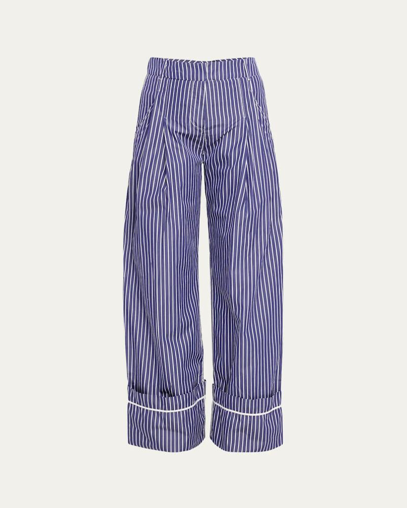 Des Phemmes Oversized Pinstripe Tailoring Pants Cover