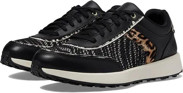 Cole Haan Grandpro Wellsley Runner (Black/Safari Print/Ivory) Women's Shoes Cover