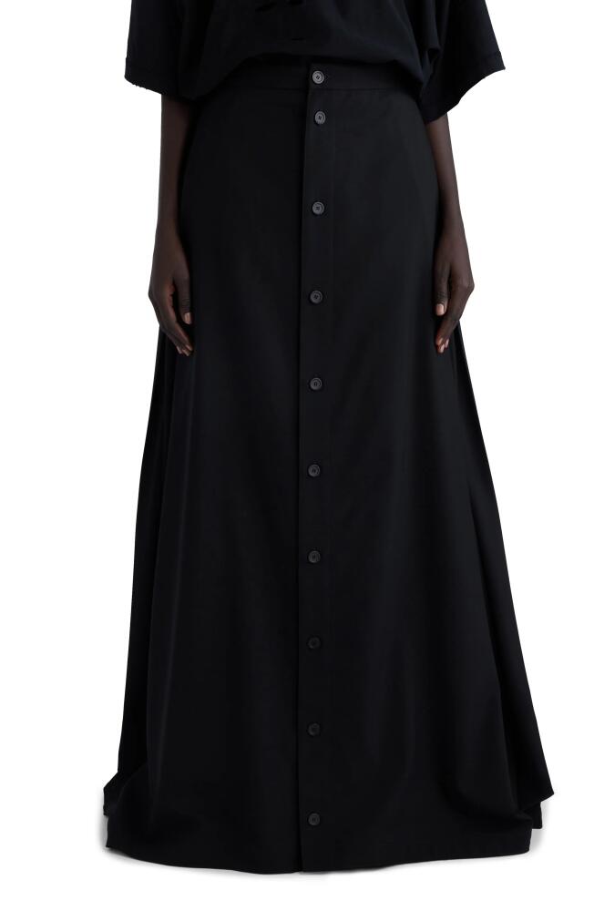 Balenciaga Hybrid Maxi Skirt Wool Barathea Pants in Black Cover