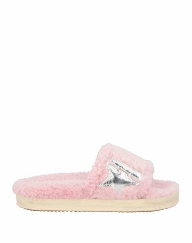 Golden Goose Woman Sandals Pink Shearling Cover