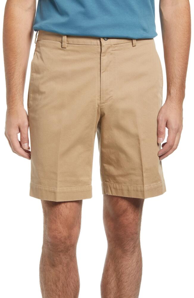 Berle Charleston Khakis Flat Front Chino Shorts in British Tan Cover