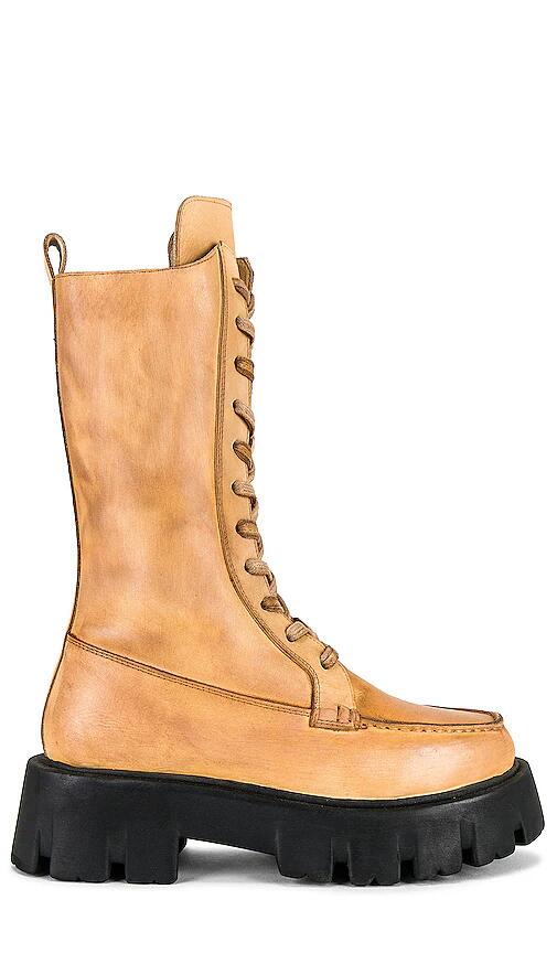 Free People Jones Lace Up Boot in Tan Cover