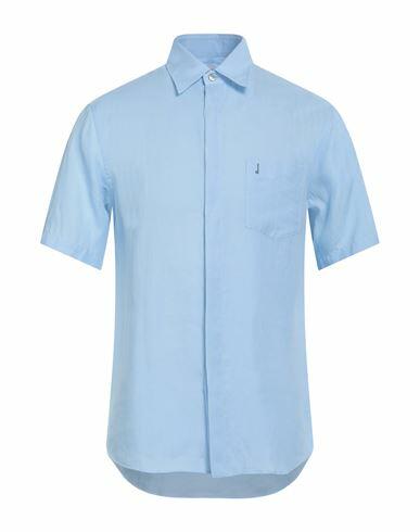 Dunhill Man Shirt Sky blue Linen Cover