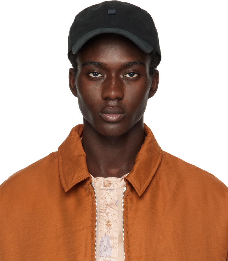 Acne Studios Black Micro Patch Cap Cover