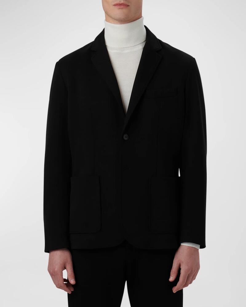 Bugatchi Men's Soft Touch Two-Button Blazer Cover