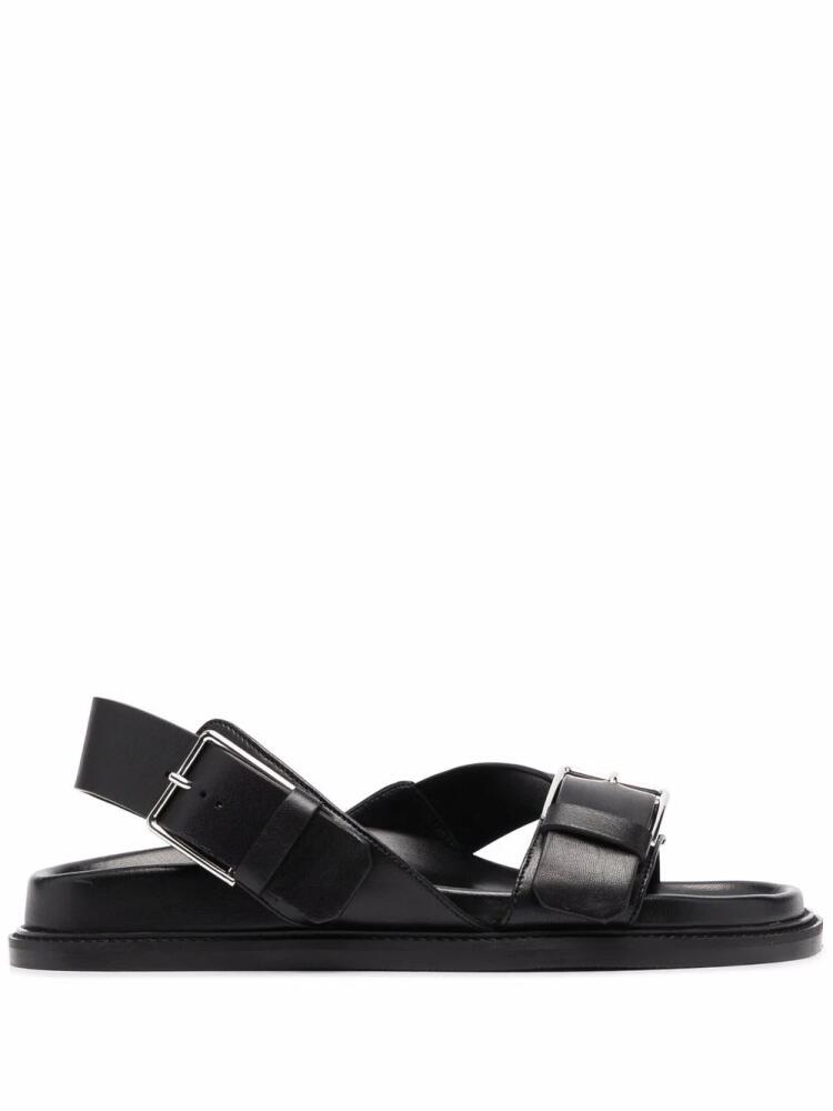 Scarosso Hailey leather sandals - Black Cover