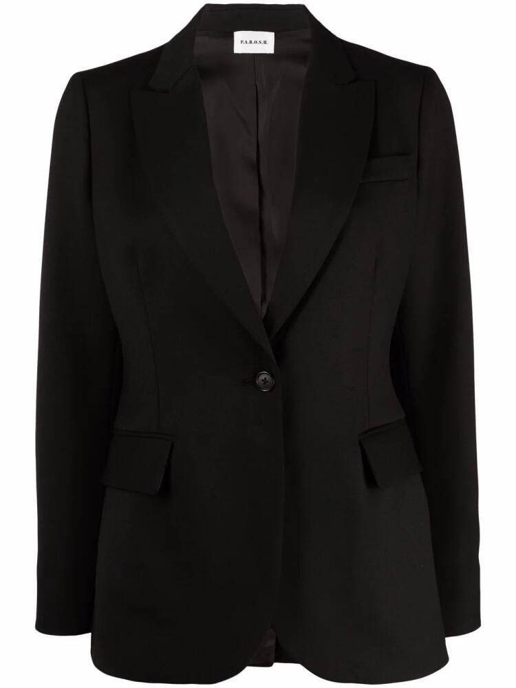 P.A.R.O.S.H. single-breasted tailored blazer - Black Cover