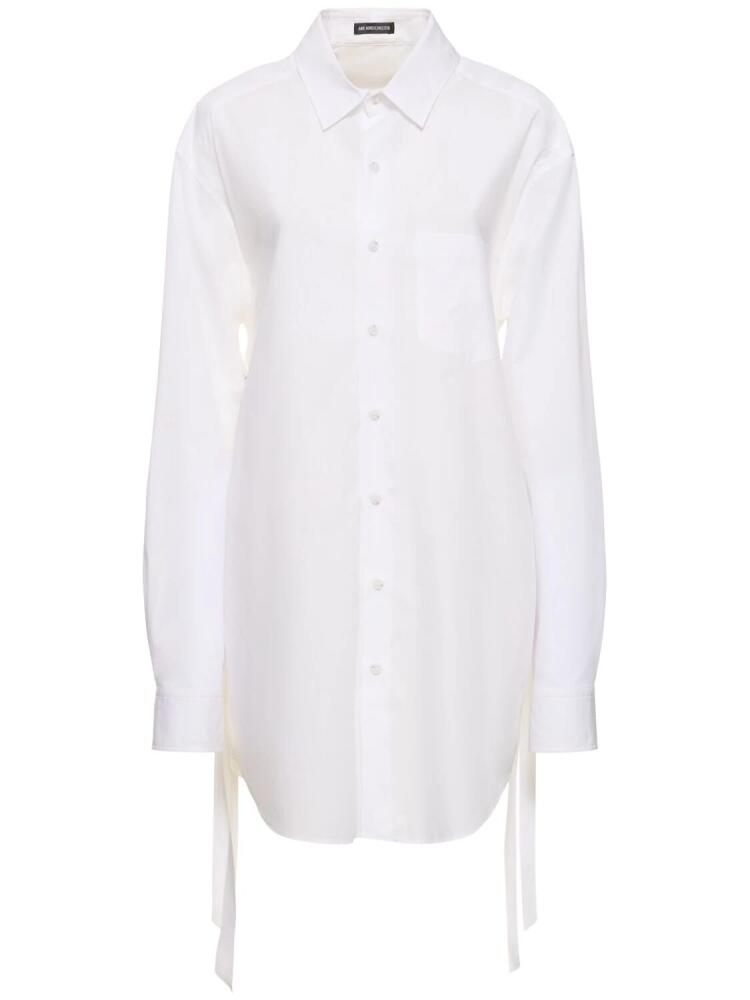 ANN DEMEULEMEESTER Dete Long Cotton Poplin Shirt Cover