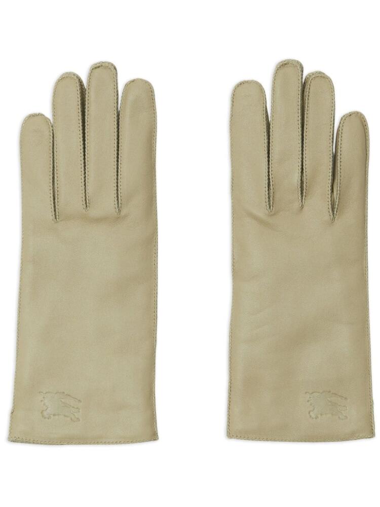 Burberry Equestrian Knight leather gloves - Neutrals Cover