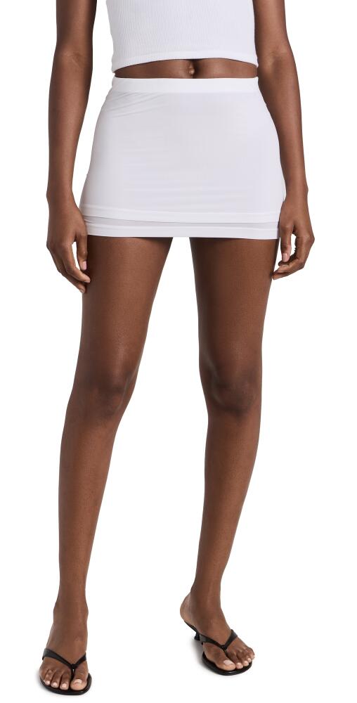 WARDROBE. NYC Layered Tube Skirt Mini White Cover