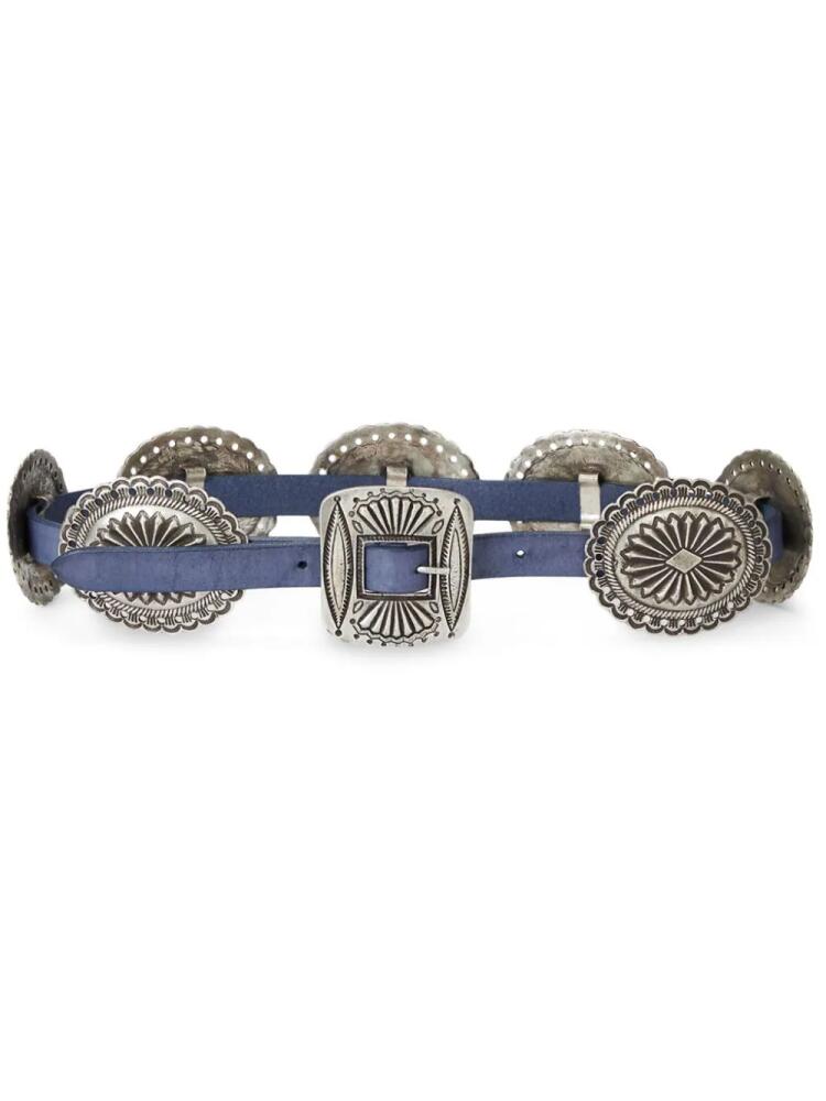 Polo Ralph Lauren buckle-embellished leather belt - Blue Cover