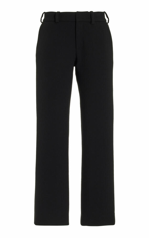 Brandon Maxwell - The Soren Cropped Wool-Crepe Pants - Black Cover