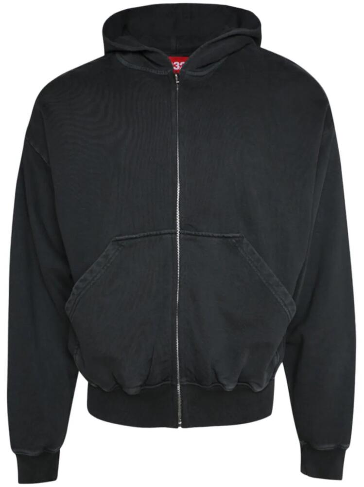 032c Luster zip-up hoodie - Black Cover