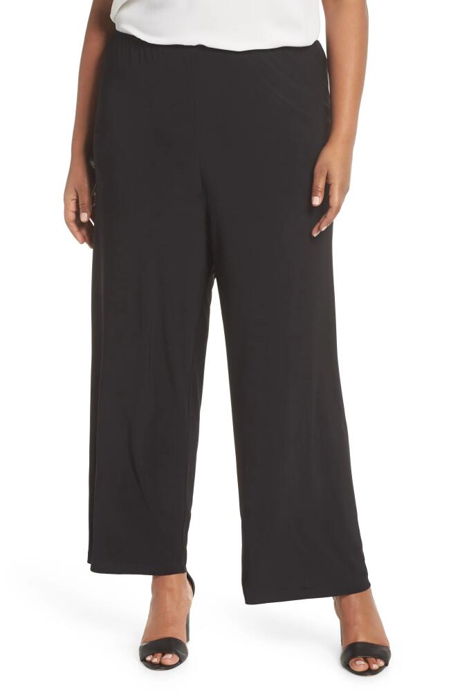 Alex Evenings Matte Jersey Straight Leg Pants in Black Cover