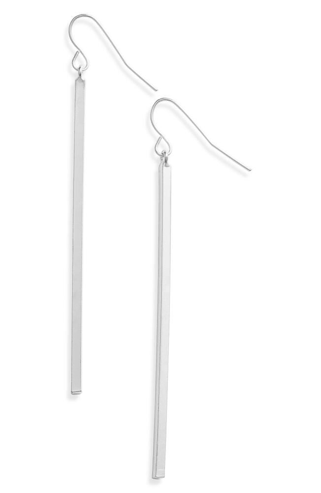 Karine Sultan Linear Drop Earrings in Silver Cover