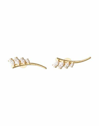 P D Paola Aqua Earrings Woman Earrings Gold 925/1000 Silver, 750/1000 gold plated, Zirconia Cover