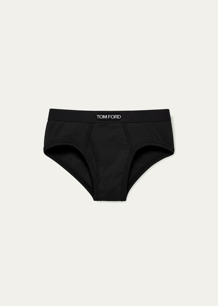 TOM FORD Men's Jacquard Logo Cotton Briefs Cover